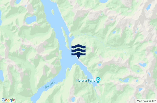 Carte des horaires des marées pour Deep Cove, New Zealand