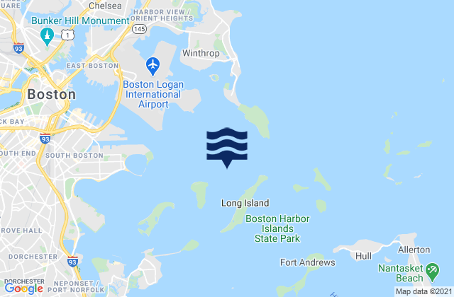 Carte des horaires des marées pour Deer Island Light 1.0 n.mi. WSW of, United States