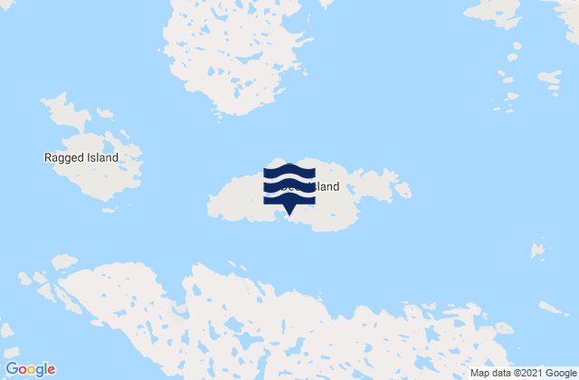 Carte des horaires des marées pour Deer Island, Canada