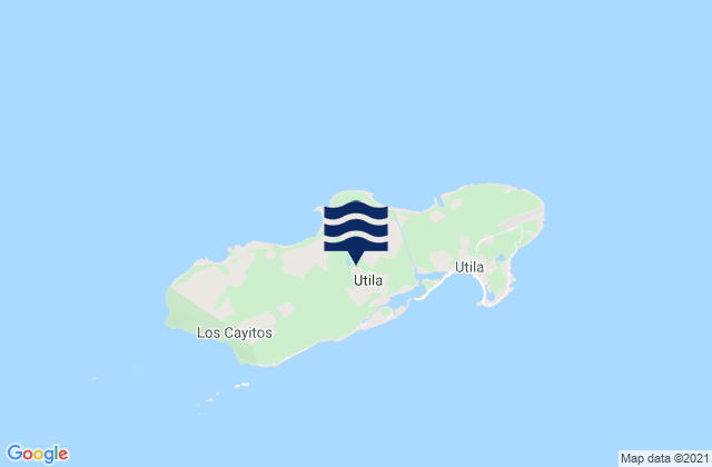 Carte des horaires des marées pour Departamento de Islas de la Bahía, Honduras