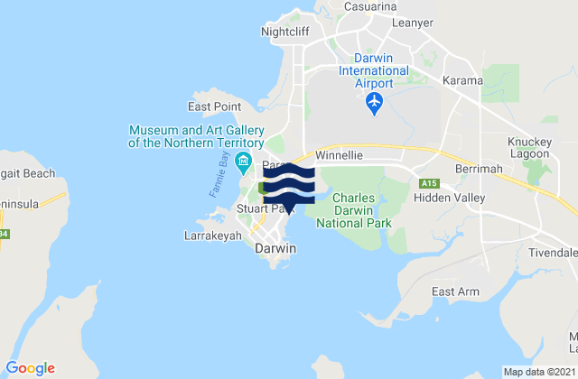Carte des horaires des marées pour Dinah Beach, Australia