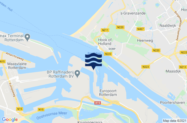 Carte des horaires des marées pour Dintelhaven, Netherlands