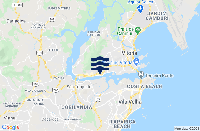 Carte des horaires des marées pour Disney, Brazil