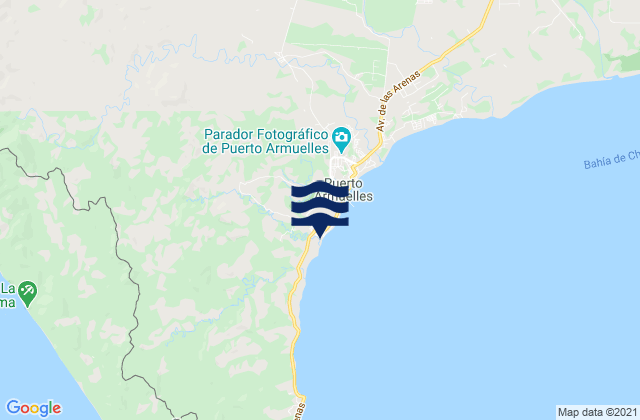 Carte des horaires des marées pour Distrito de Barú, Panama
