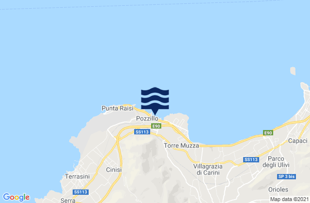 Carte des horaires des marées pour Dolphin Beach, Italy
