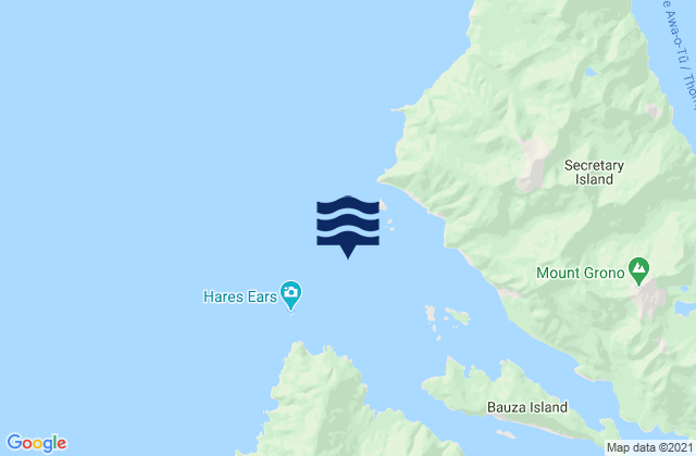 Carte des horaires des marées pour Doubtful Sound/Patea, New Zealand
