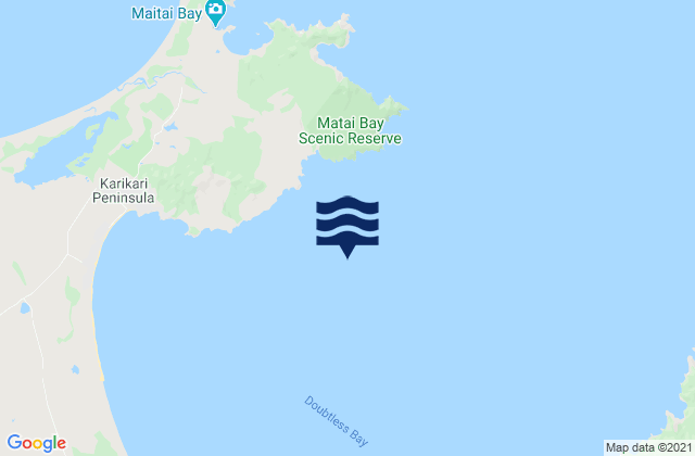 Carte des horaires des marées pour Doubtless Bay, New Zealand