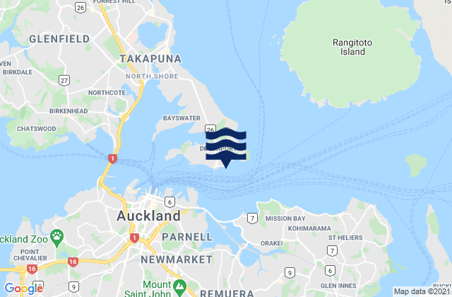 Carte des horaires des marées pour Duders Beach, New Zealand
