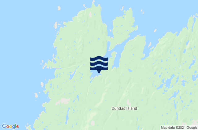 Carte des horaires des marées pour Dundas Island, Canada