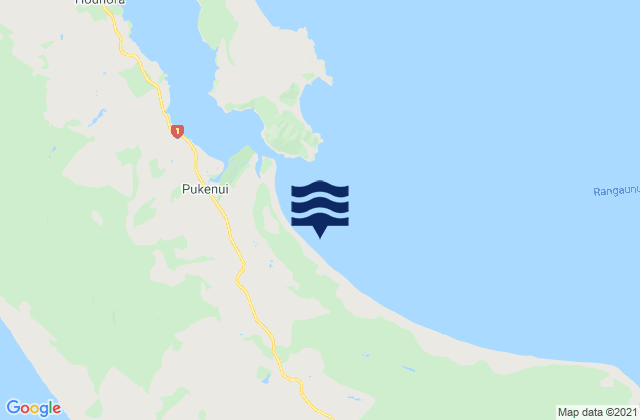 Carte des horaires des marées pour East Beach, New Zealand