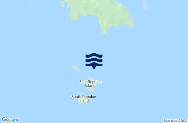 Carte des horaires des marées pour East Repulse Island, Australia