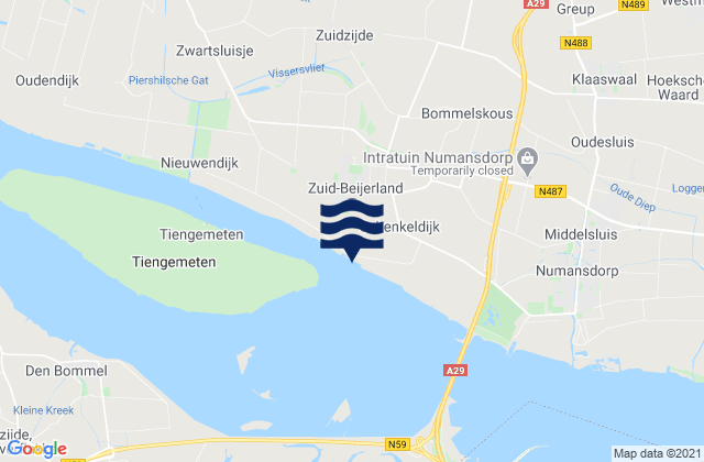 Carte des horaires des marées pour Eemhaven, Netherlands