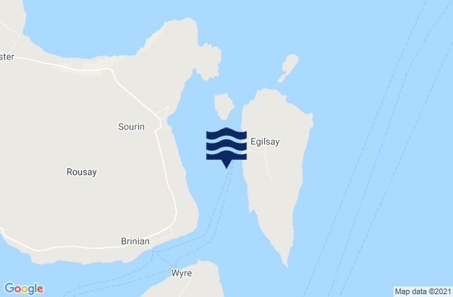 Carte des horaires des marées pour Egilsay, United Kingdom
