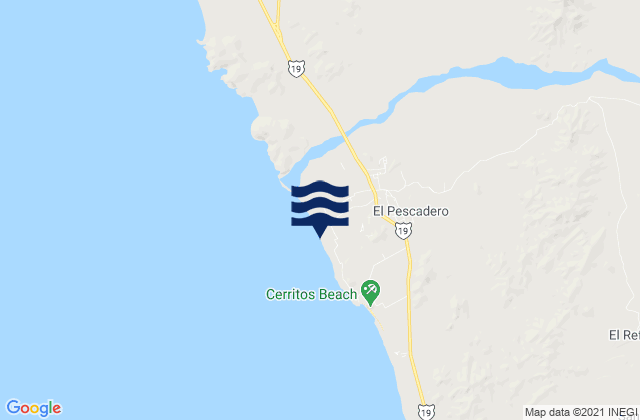 Carte des horaires des marées pour El Pescadero, Mexico
