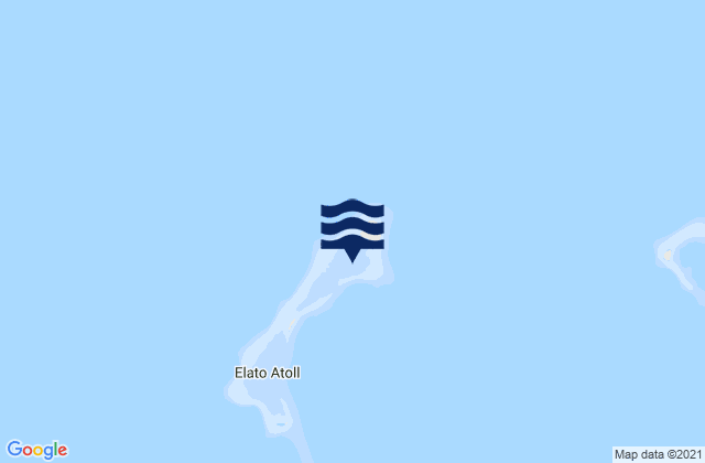 Carte des horaires des marées pour Elato, Micronesia