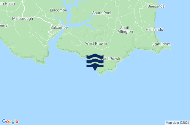 Carte des horaires des marées pour Elender Cove Beach, United Kingdom