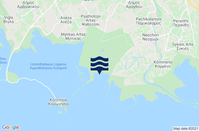 Carte des horaires des marées pour Eleoúsa, Greece