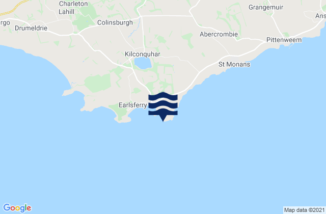 Carte des horaires des marées pour Elie Ness, United Kingdom