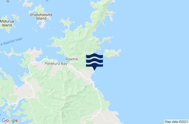 Carte des horaires des marées pour Elliot Bay, New Zealand