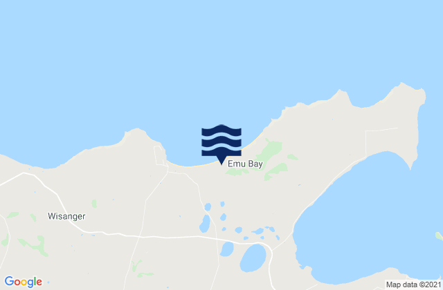 Carte des horaires des marées pour Emu Bay, Australia