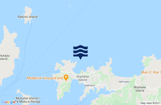 Carte des horaires des marées pour Enclosure Bay, New Zealand
