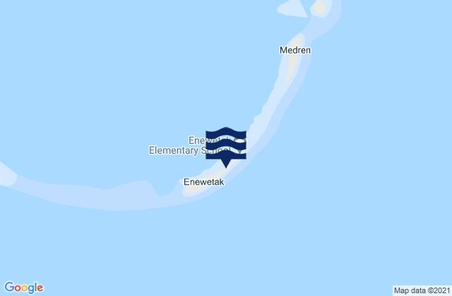 Carte des horaires des marées pour Enewetak, Marshall Islands