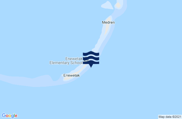 Carte des horaires des marées pour Enewetak, Micronesia