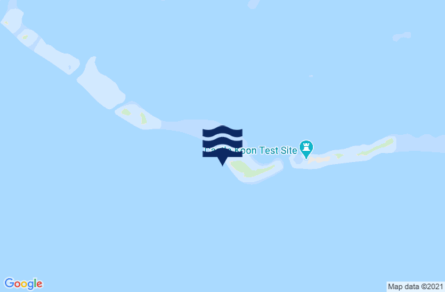 Carte des horaires des marées pour Eniirikku Island Bikini Atoll, Micronesia