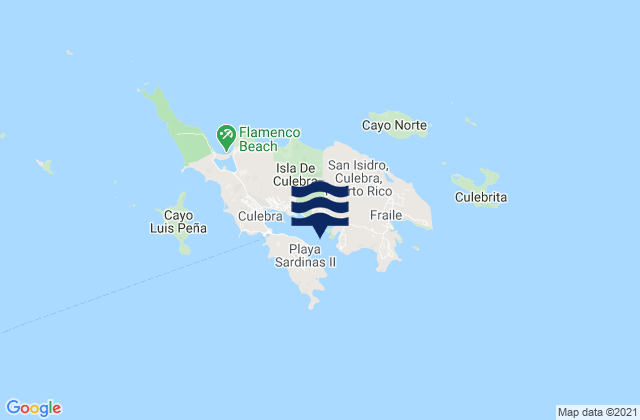 Carte des horaires des marées pour Ensenada Honda Culebra Island, Puerto Rico