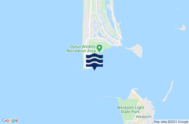 Carte des horaires des marées pour Entrance 0.2 mile south of north jetty, United States