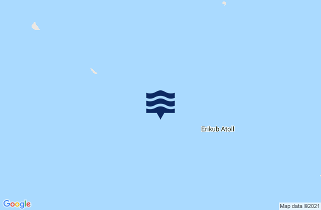 Carte des horaires des marées pour Erikub Atoll, Marshall Islands