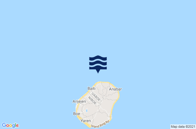 Carte des horaires des marées pour Ewa District, Nauru