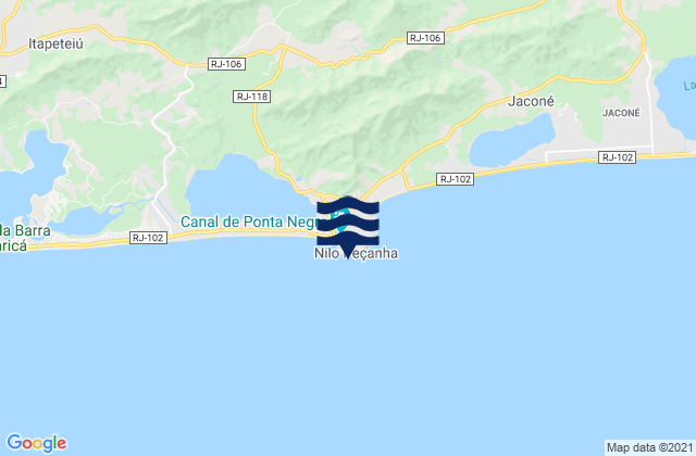 Carte des horaires des marées pour Farol de Ponta Negra, Brazil