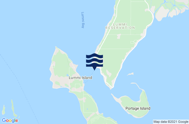 Carte des horaires des marées pour Fishermans Cove (Gooseberry Point), United States