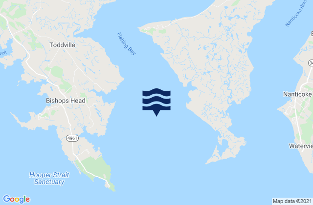 Carte des horaires des marées pour Fishing Point, Fishing Bay, Chesapeake Bay, United States