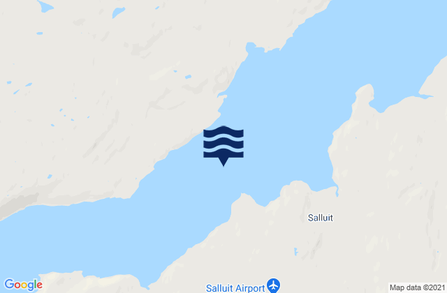 Carte des horaires des marées pour Fjord de Salluit, Canada