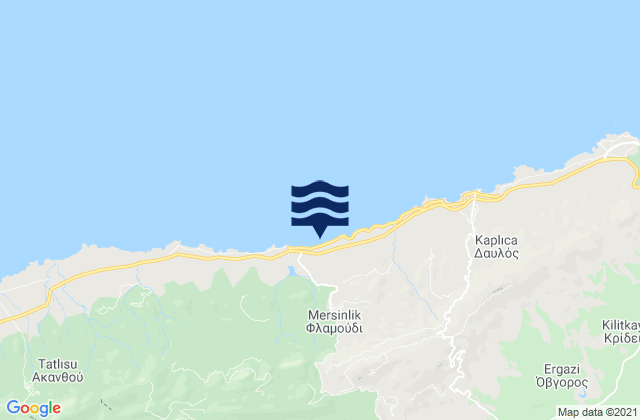 Carte des horaires des marées pour Flamoúdi, Cyprus