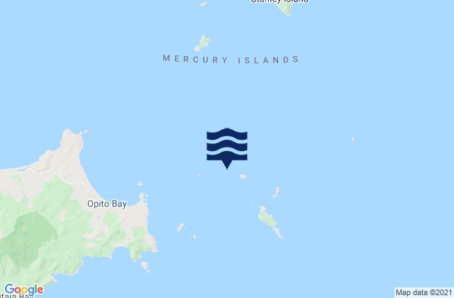 Carte des horaires des marées pour Flat Island, New Zealand