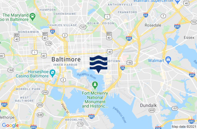 Carte des horaires des marées pour Fleet Point, Chesapeake Bay, United States