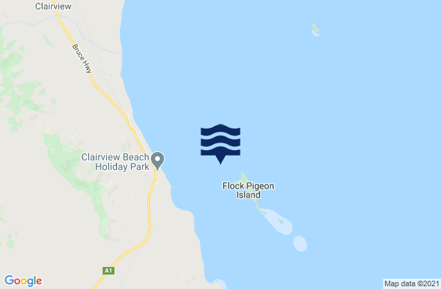 Carte des horaires des marées pour Flock Pigeon Island, Australia