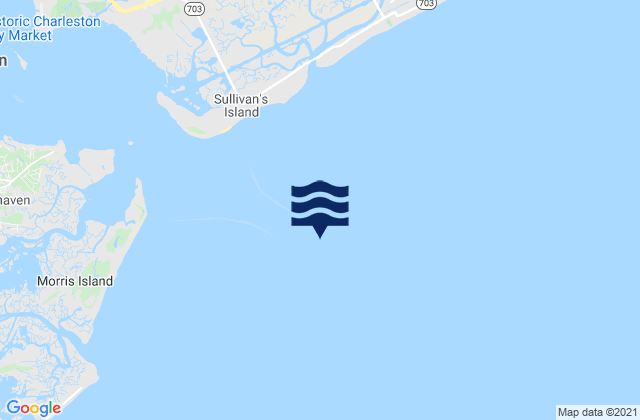 Carte des horaires des marées pour Fort Sumter Range Buoy 14, United States