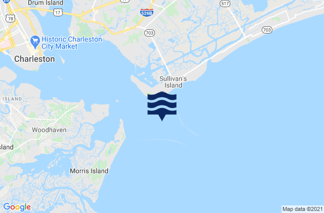 Carte des horaires des marées pour Fort Sumter Range Buoy 20, United States