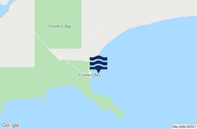 Carte des horaires des marées pour Fowlers Bay, Australia