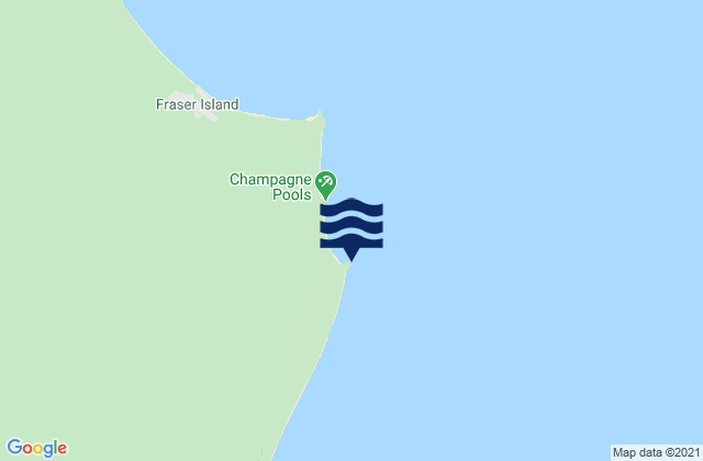Carte des horaires des marées pour Fraser Island - Indian Head, Australia