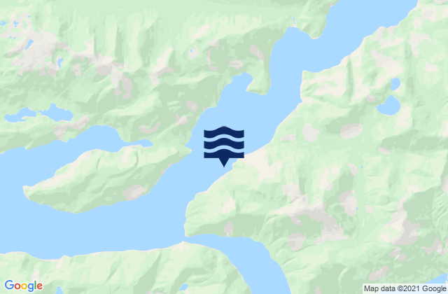 Carte des horaires des marées pour Frederick Sound, Canada