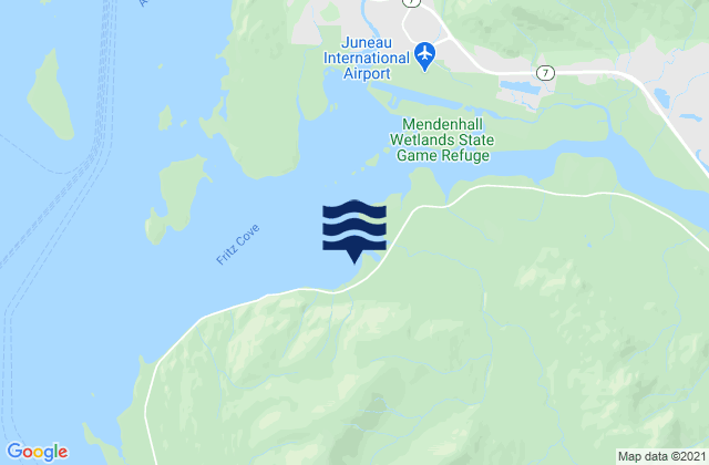 Carte des horaires des marées pour Fritz Cove (Douglas Island), United States