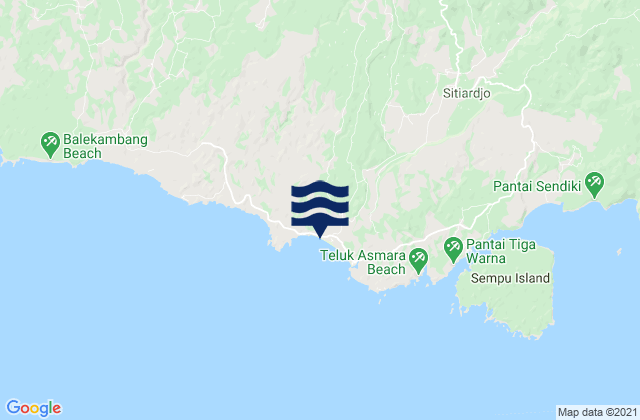 Carte des horaires des marées pour Gajahrejo Krajan, Indonesia