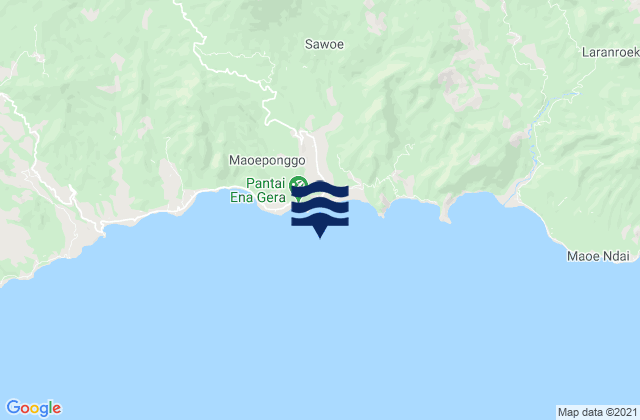 Carte des horaires des marées pour Gelu, Indonesia