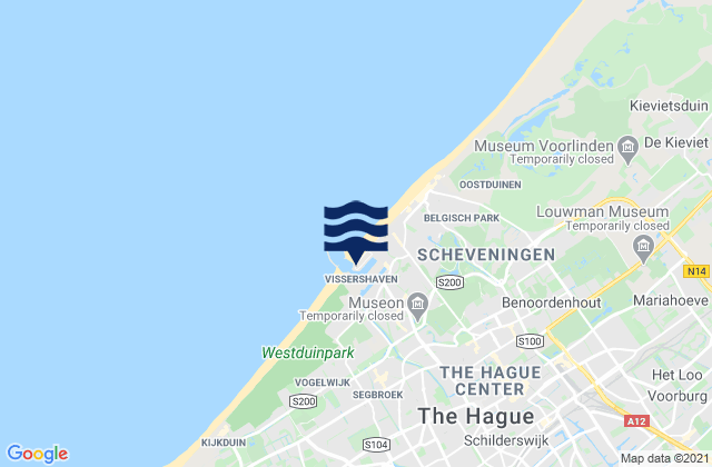 Carte des horaires des marées pour Gemeente Den Haag, Netherlands