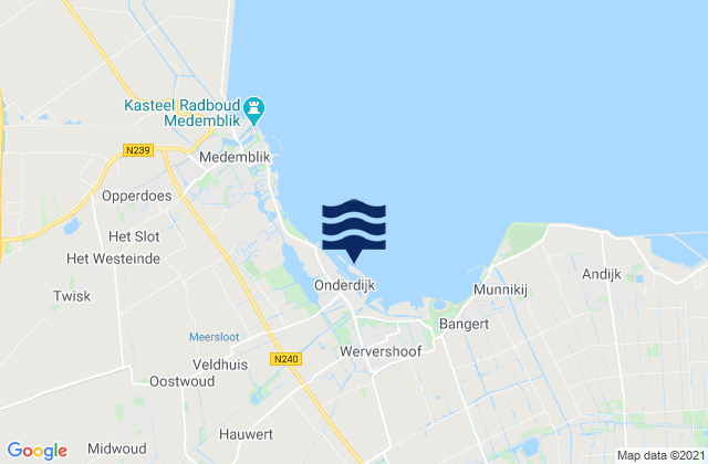 Carte des horaires des marées pour Gemeente Medemblik, Netherlands